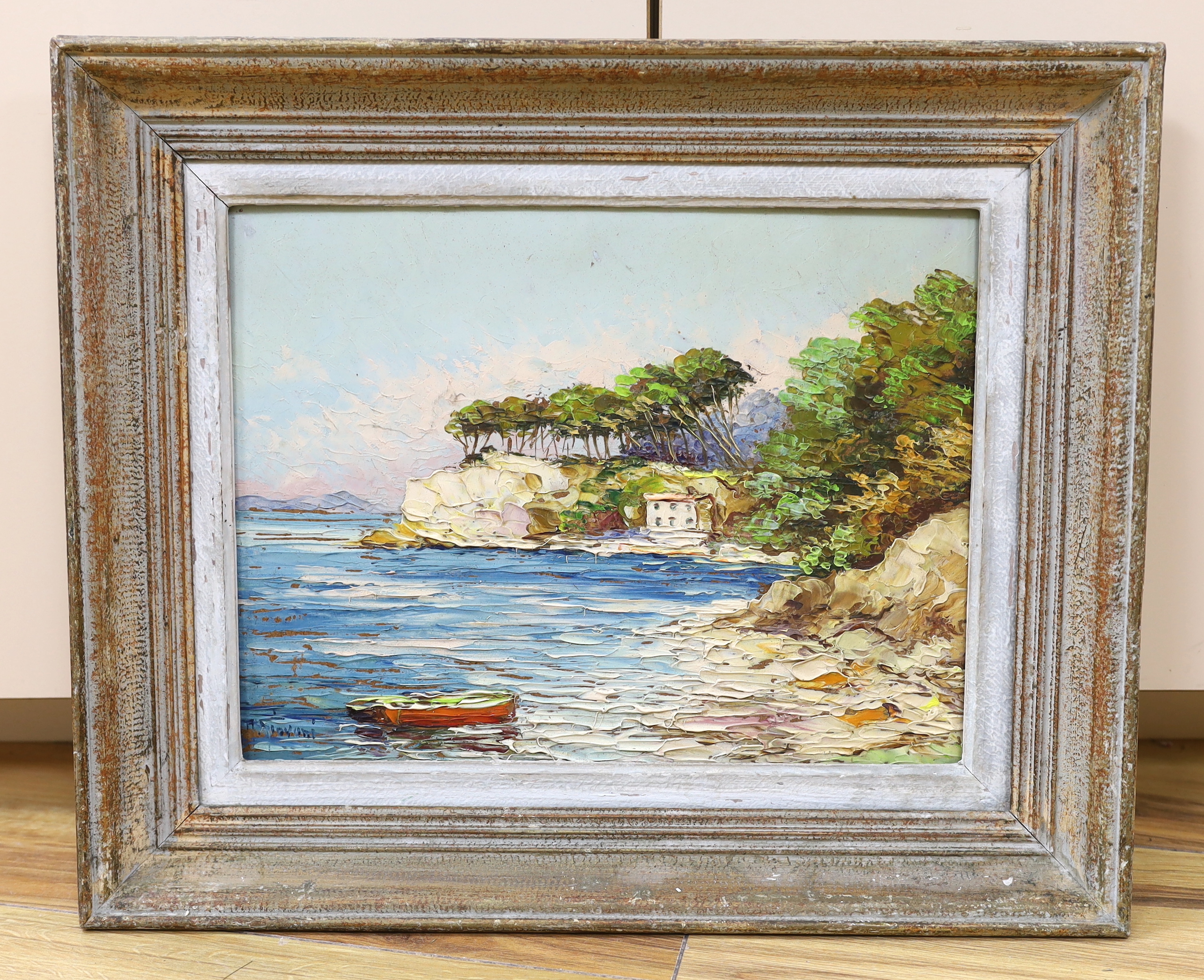 A. Giovani, impasto oil on board, 'Cote D’Azur, France', signed, 25 x 34cm